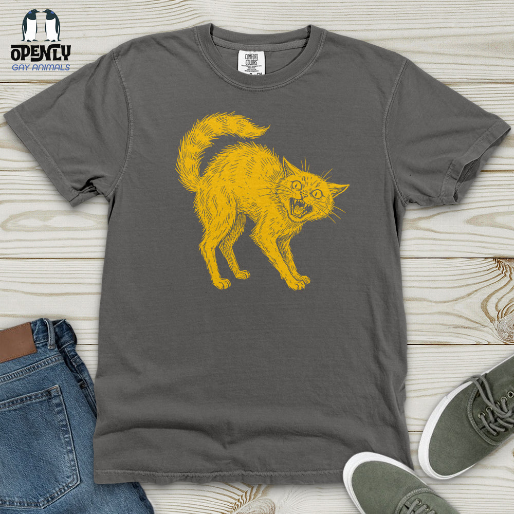 Horrible Japanese Cat Heavy Cotton Comfort Colors Tee