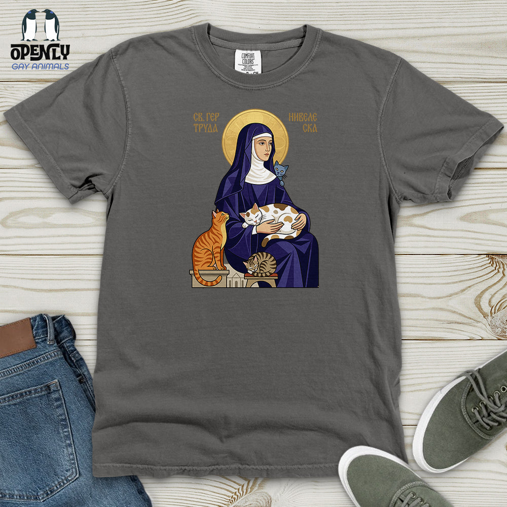 Saint Gertrude of Nivelles Heavy Cotton Comfort Colors Tee