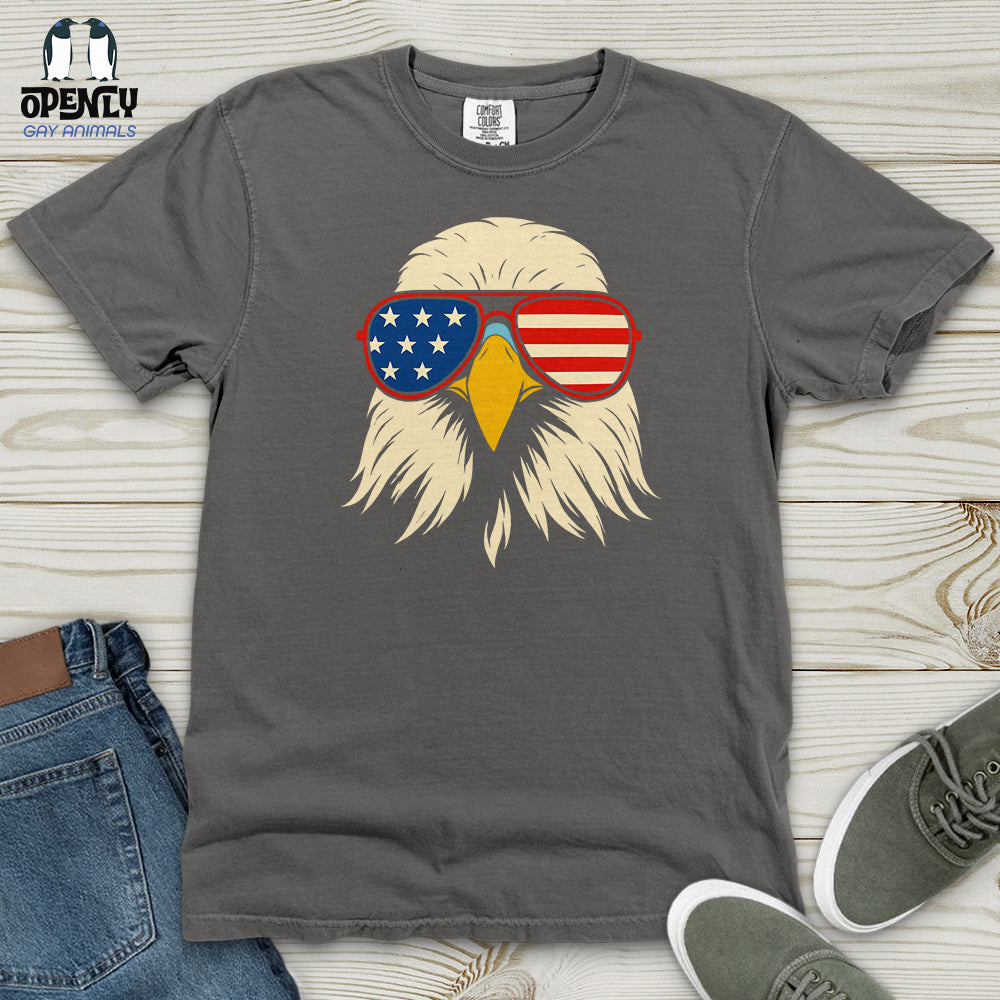 Magnetic American Flag Freedom Eagle USA Heavy Cotton Comfort Colors Tee