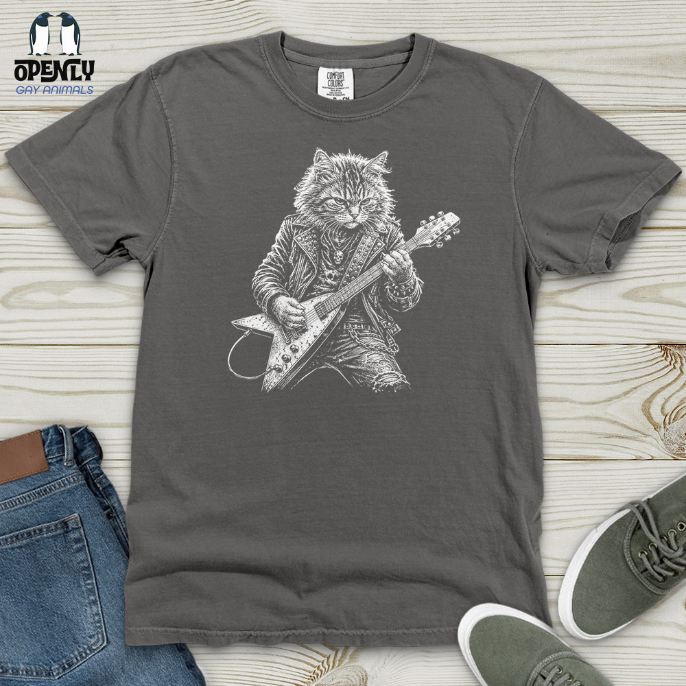 Cat Rockstar Heavy Cotton Comfort Colors Tee