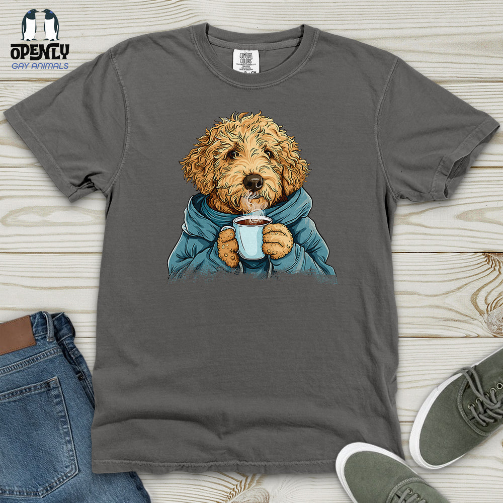 Labradoodle Cozy Beverage Heavy Cotton Comfort Colors Tee