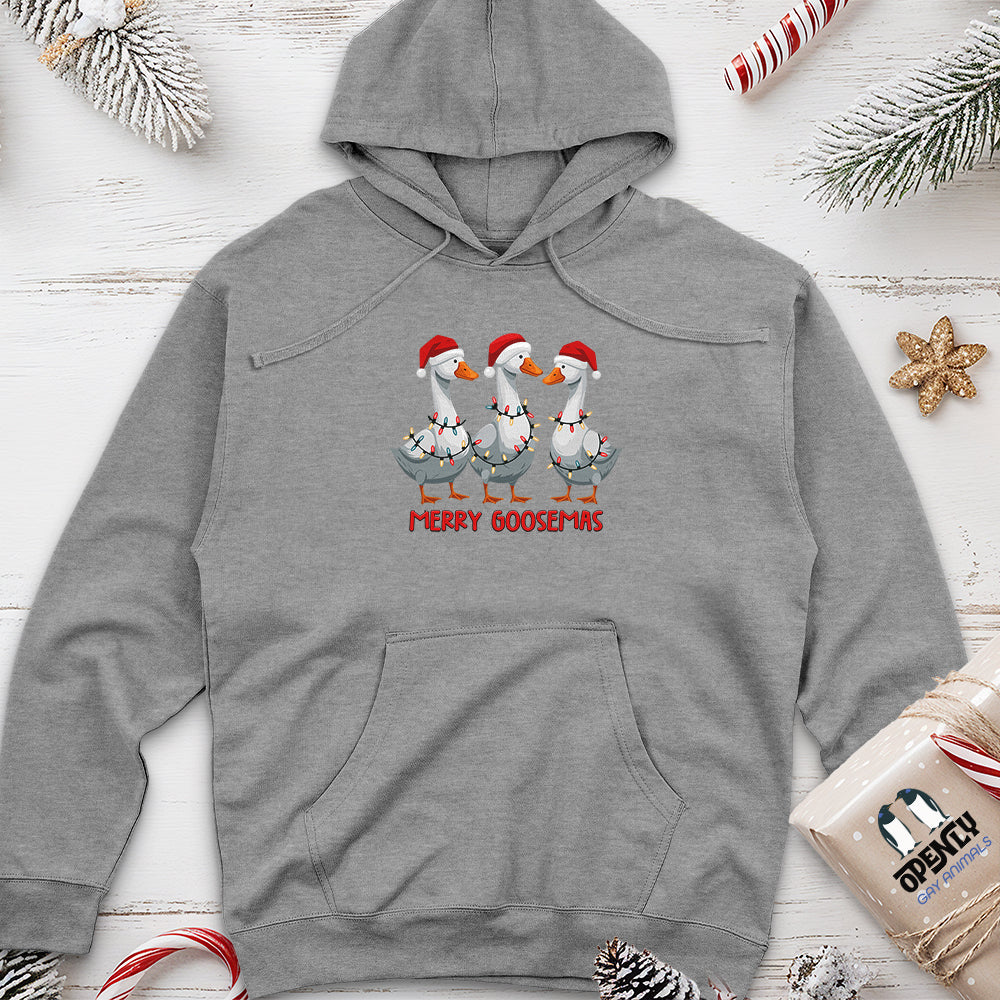 Merry Goosemas Unisex Midweight Hoodie