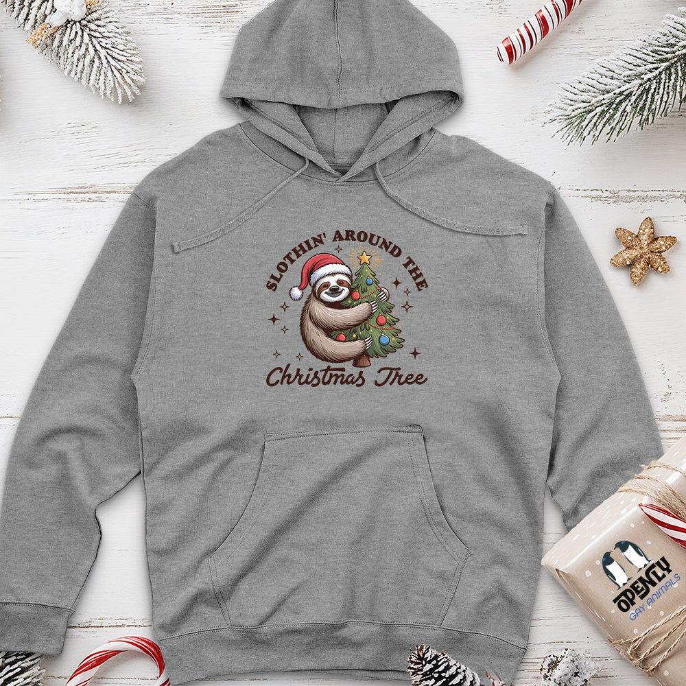 Christmas Tree Unisex Midweight Hoodie