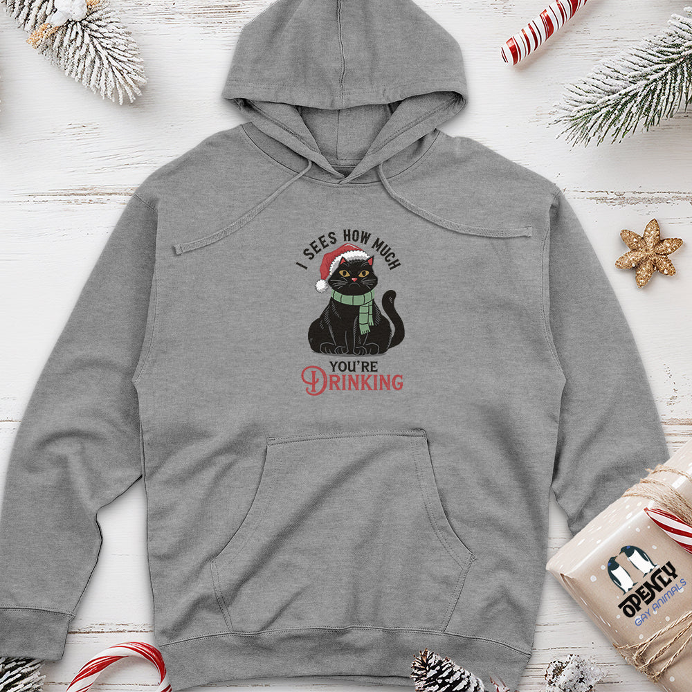 I Sees How Much You're Drinking Unisex Midweight Hoodie