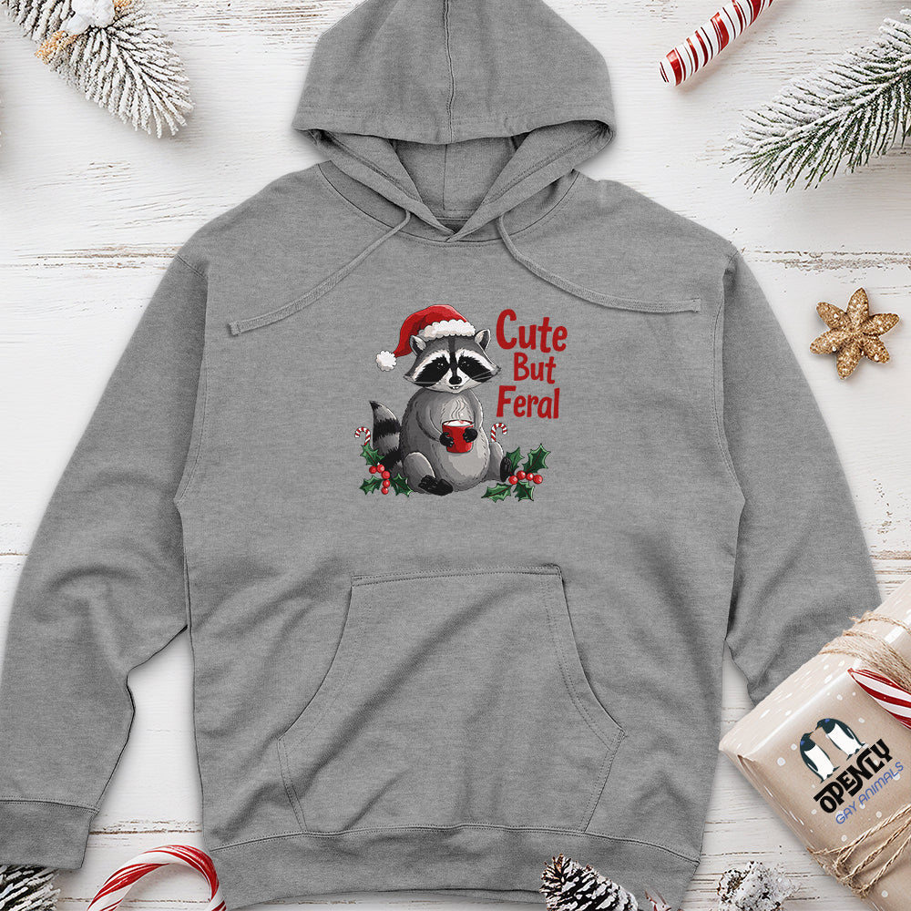 Cute But Feral Unisex Midweight Hoodie