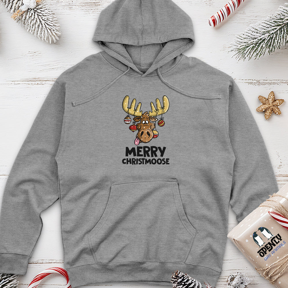Merry Christmoose Unisex Midweight Hoodie