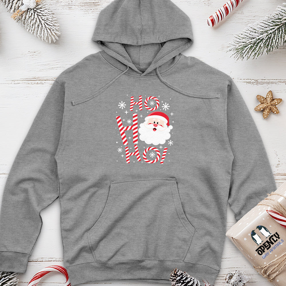 Ho Ho Ho Unisex Midweight Hoodie