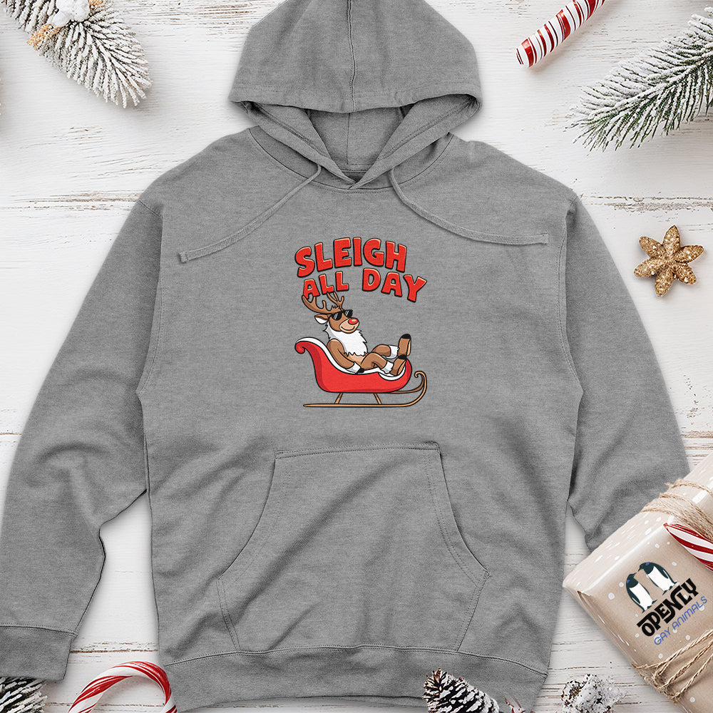 Sleigh All Day Unisex Midweight Hoodie