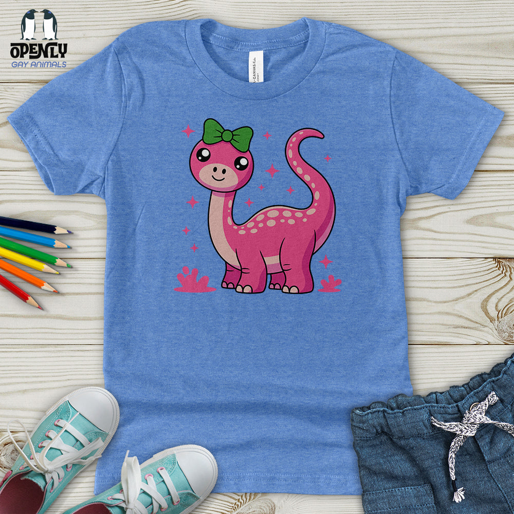 Pink Dinosaur Youth T-Shirt