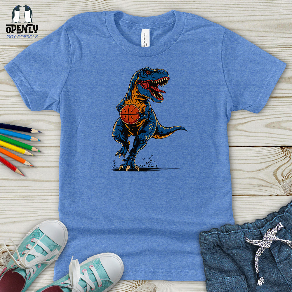 Dinosaurs Basketball Youth T-Shirt
