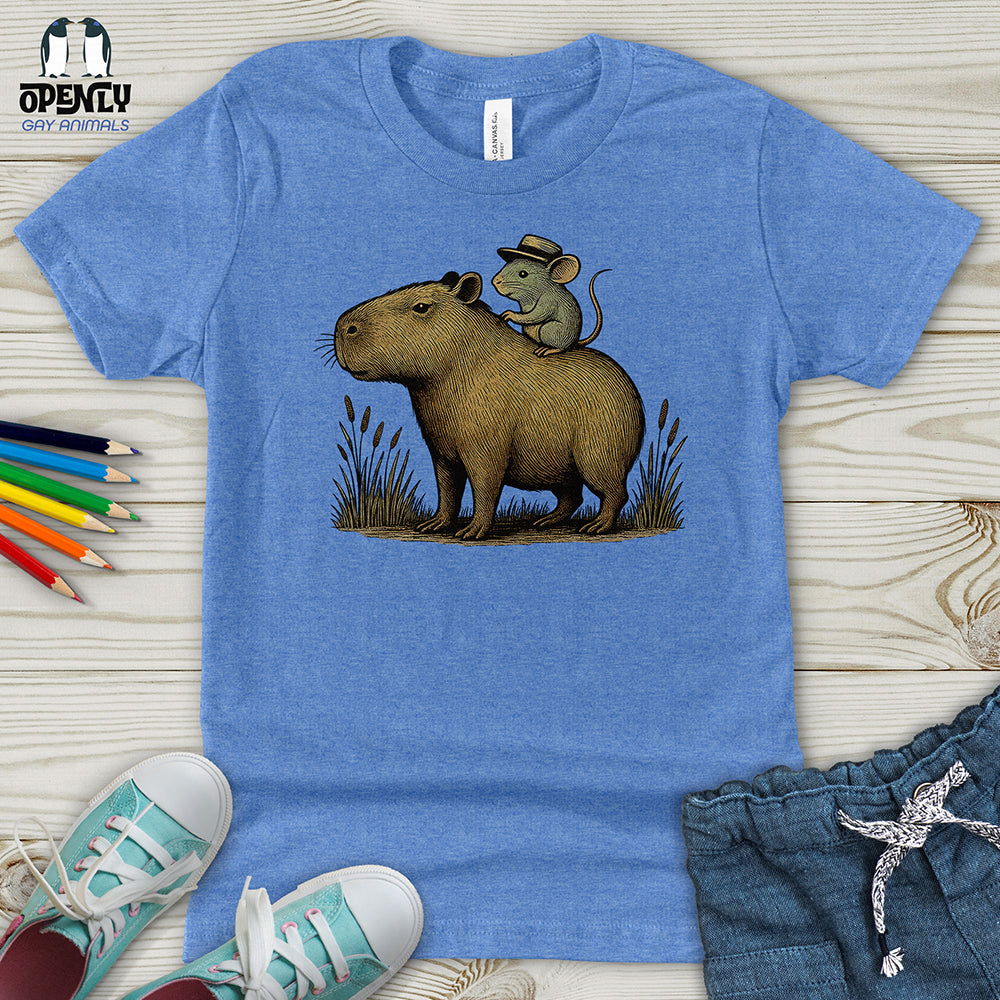 Capybara and Mouse Youth T-Shirt