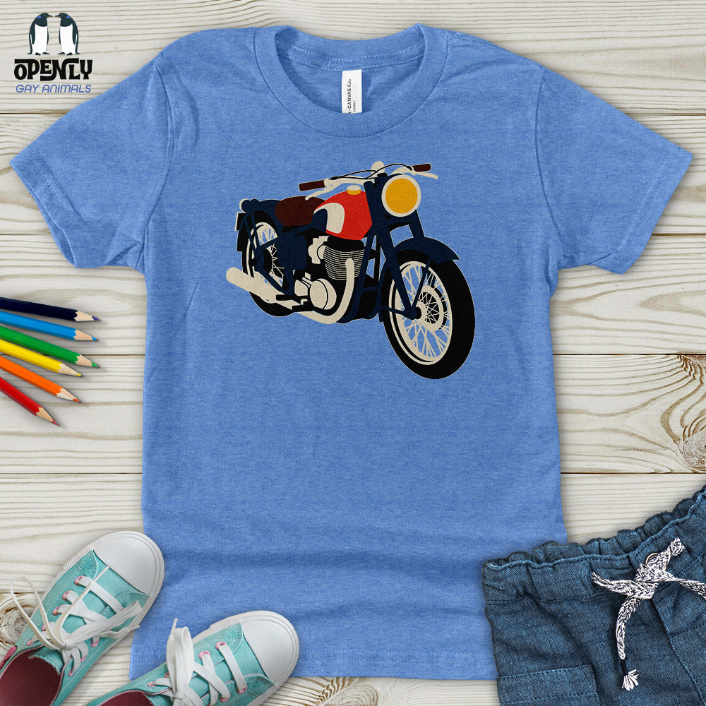Vintage Motorcycle Youth T-Shirt