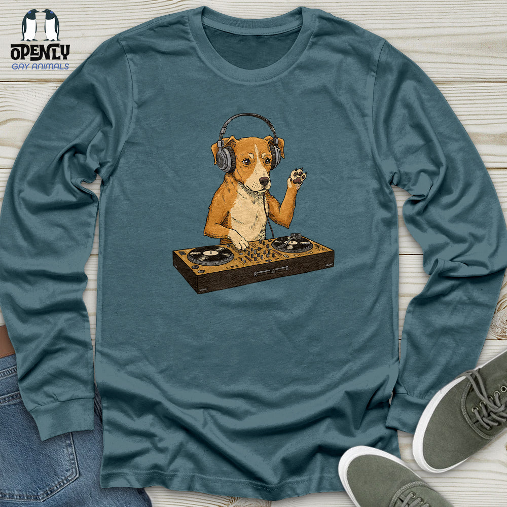 Dog DJ Unisex Long Sleeve Tee