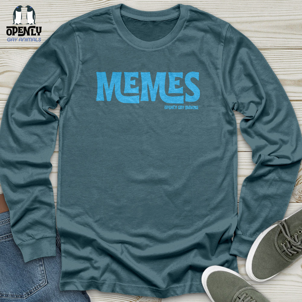 Memes -Blue TM Unisex Long Sleeve Tee
