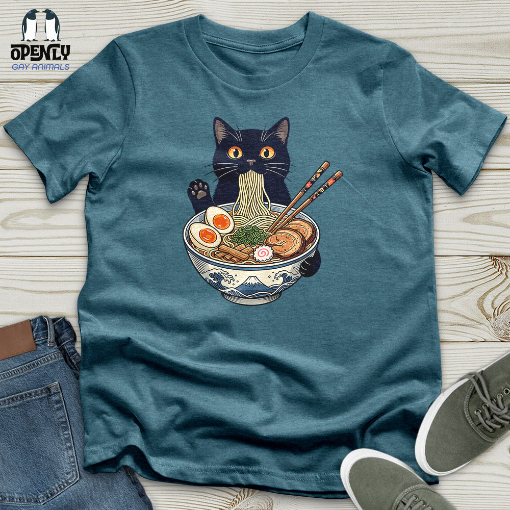 Cat with Ramen Unisex T-Shirt