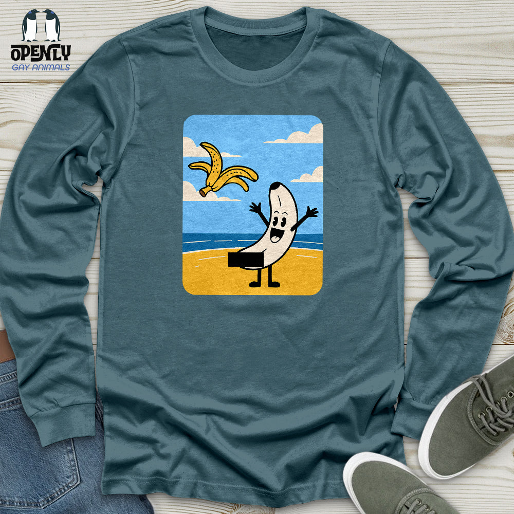 Funny Banana Unisex Long Sleeve Tee