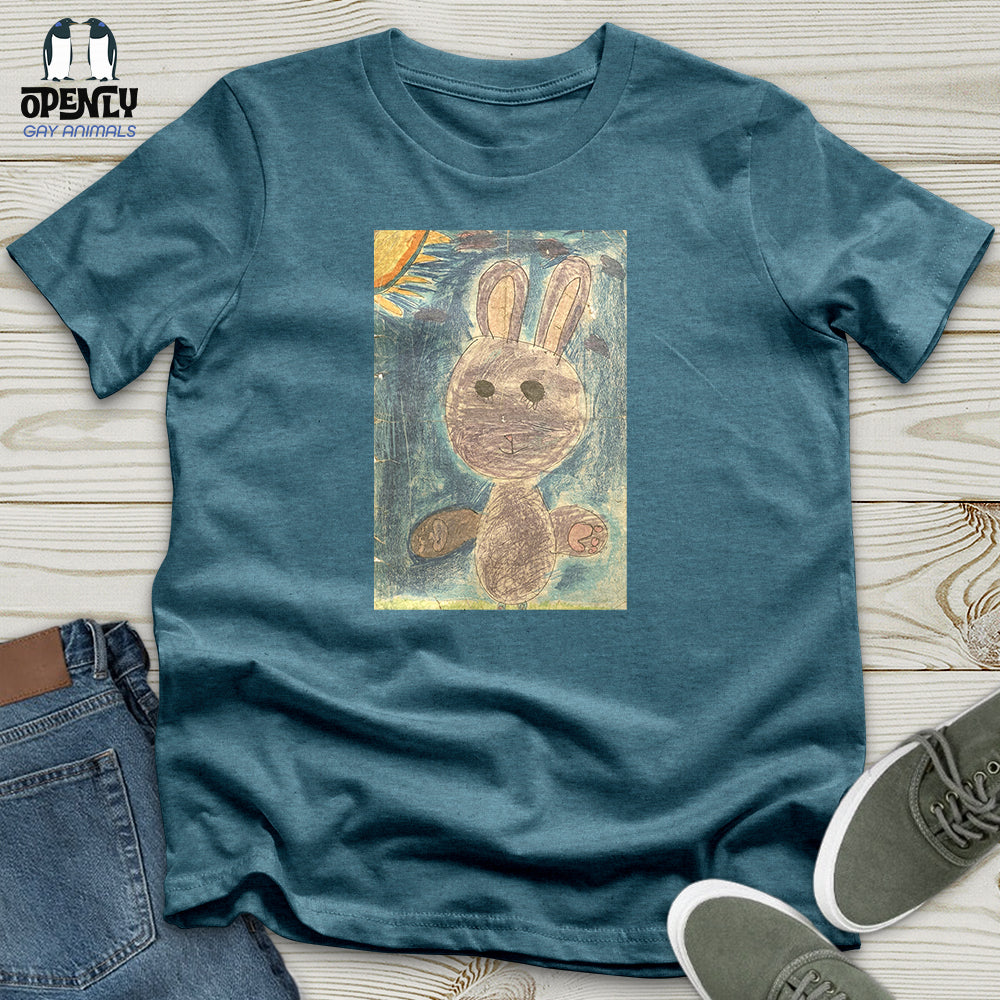 Glitch Bunny Faded Unisex T-Shirt