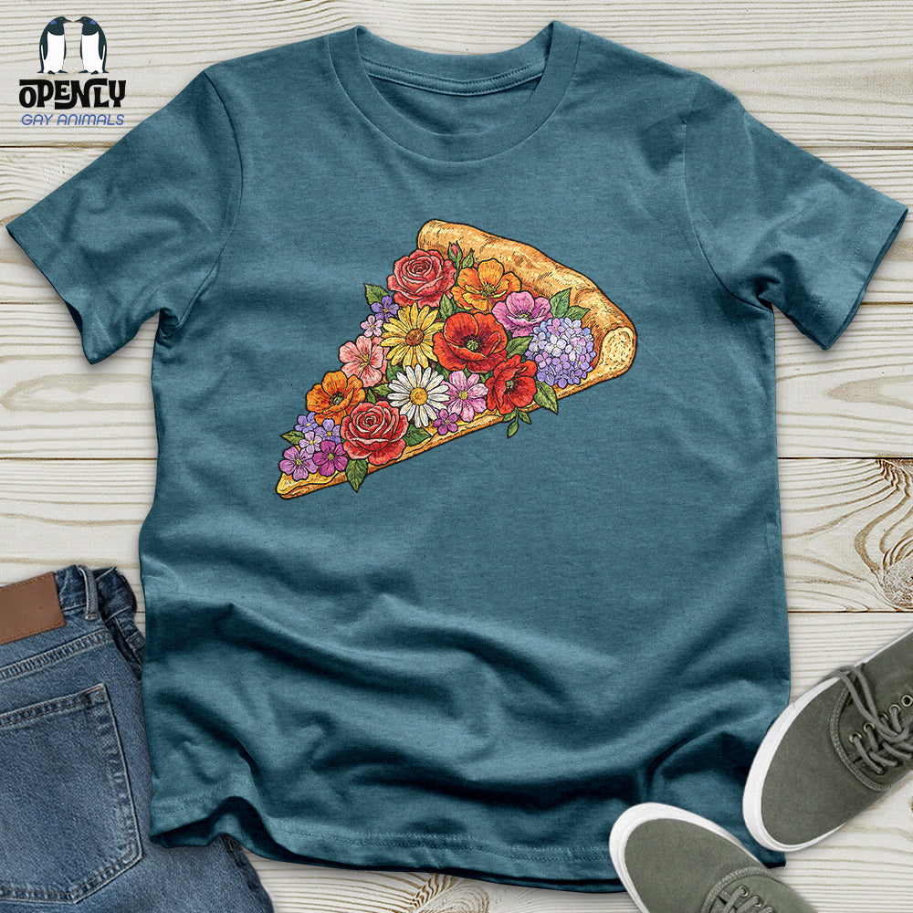 Flowers Pizza Unisex T-Shirt