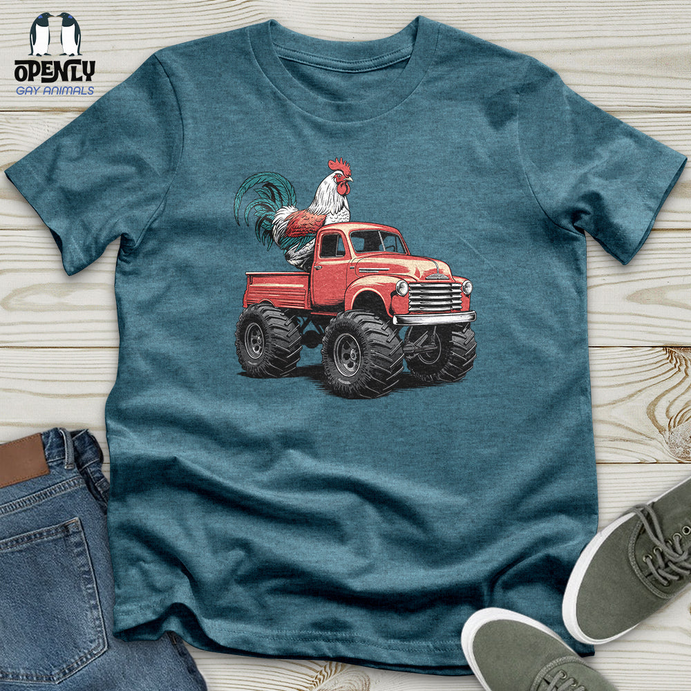Chicken Monster Truck Unisex t-shirt