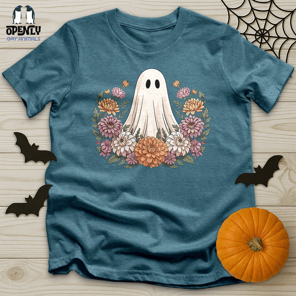 Floral Halloween Ghost Unisex T-Shirt