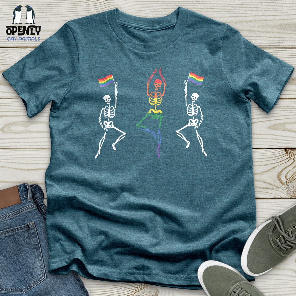 Dancing Skeletons Pride Unisex T-Shirt