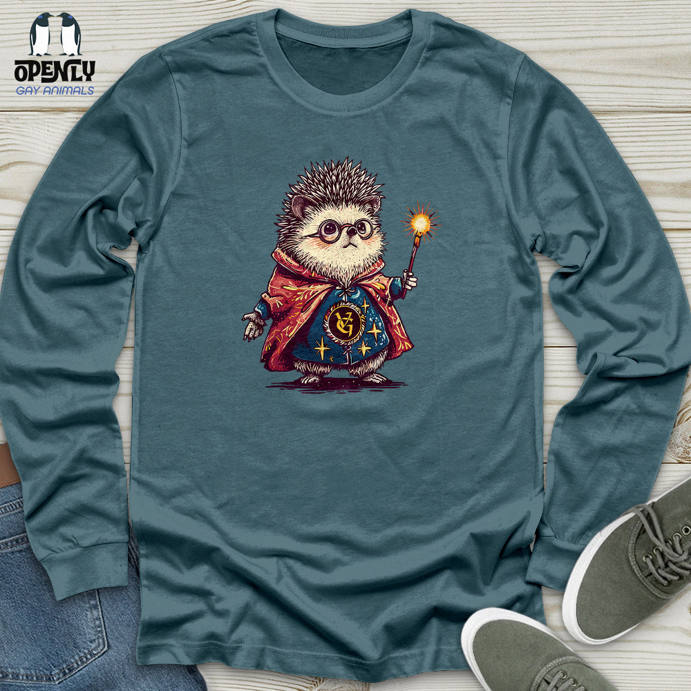 Hedgehog Wizard Enchantment Unisex Long Sleeve Tee