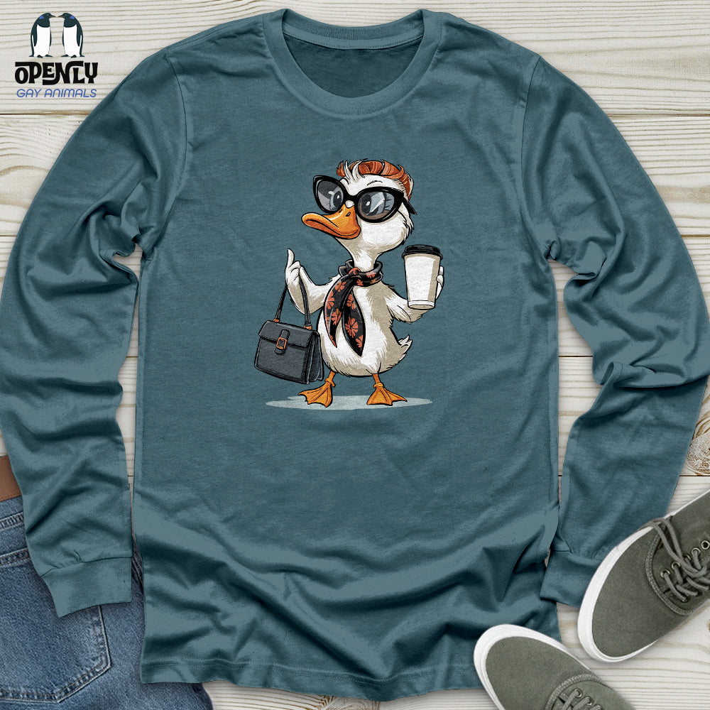 Fashionable Duck Unisex Long Sleeve Tee