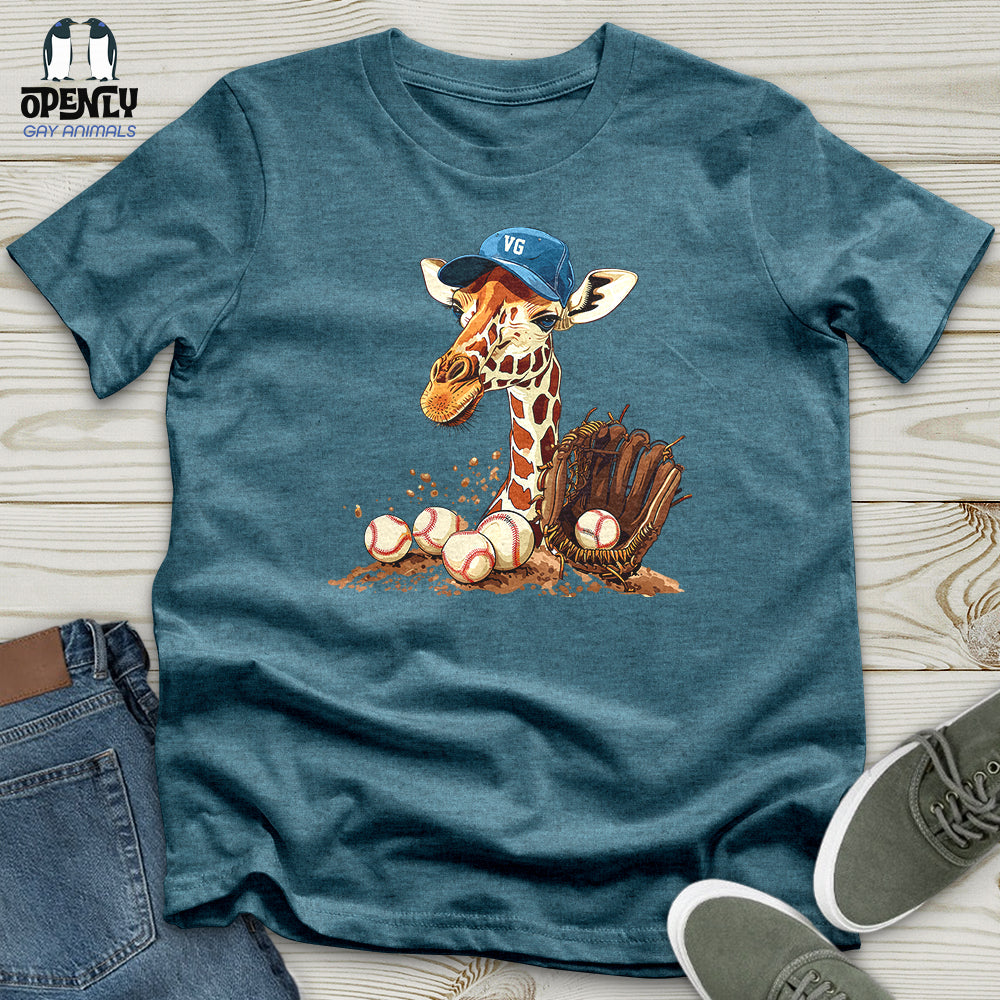 Giraffe Baseball Mitt Unisex t-shirt
