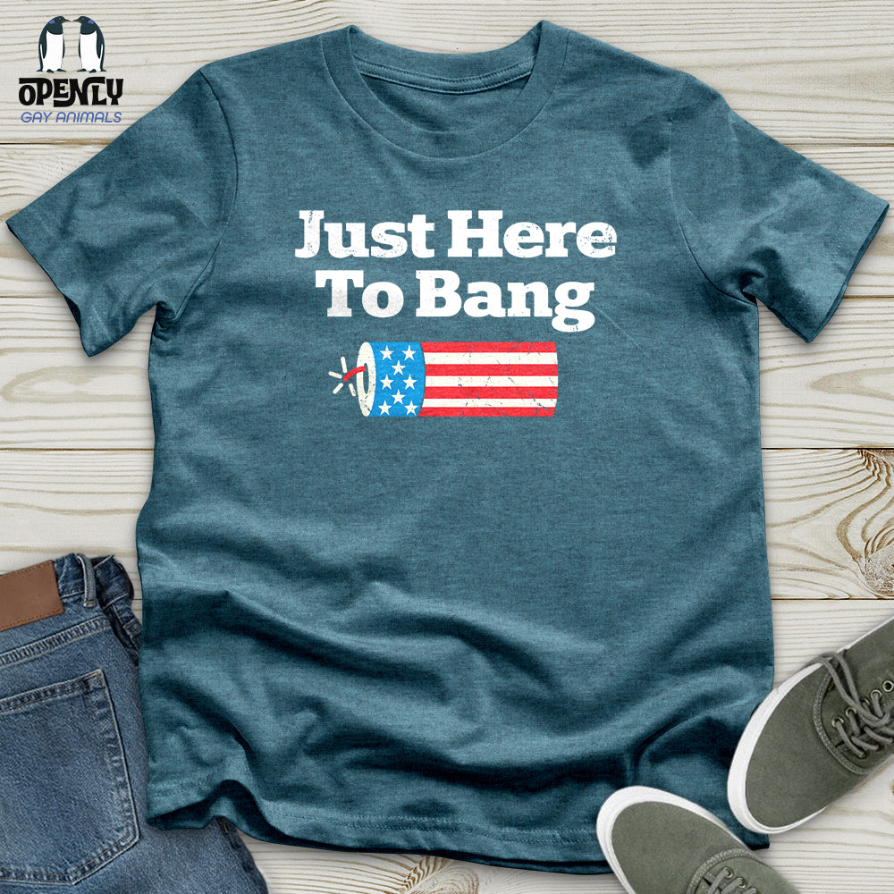 Just Here To Bang Unisex T-Shirt