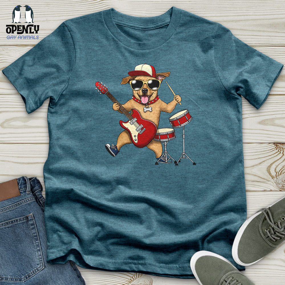 Musician Dog Unisex t-shirt