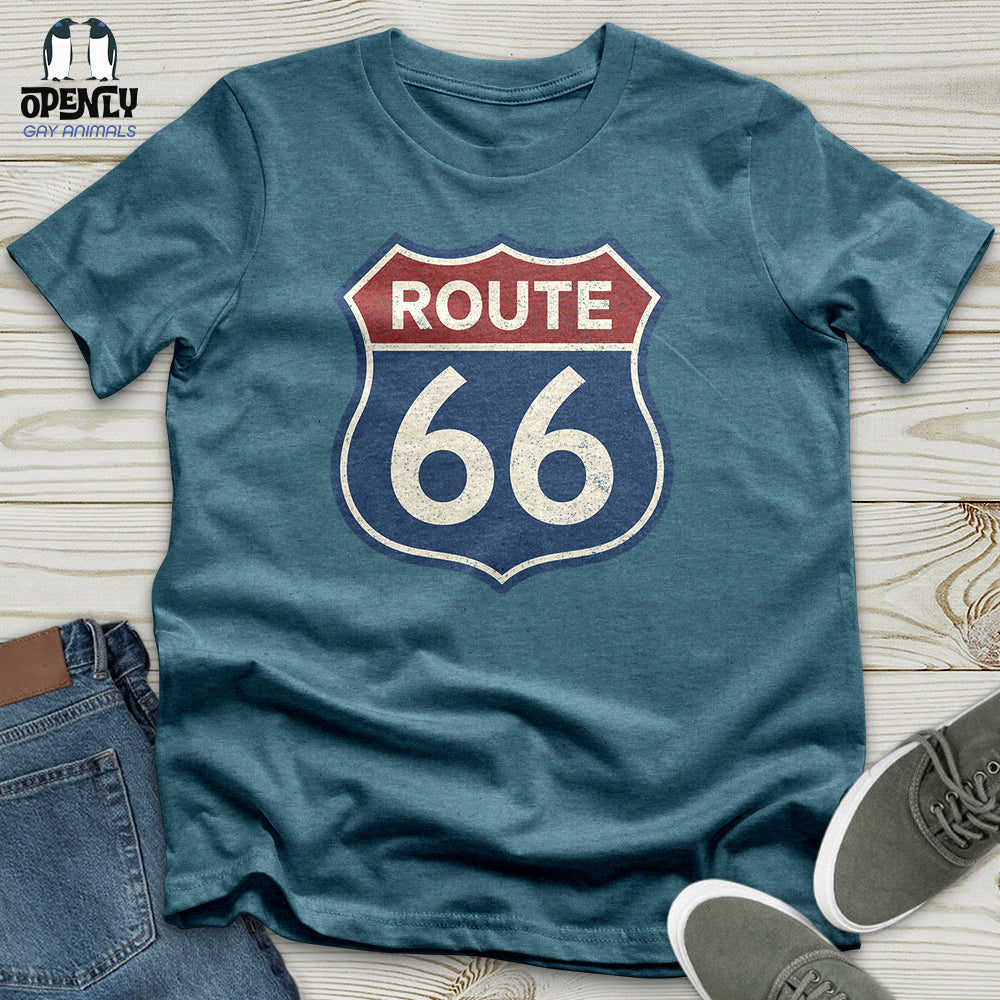Vintage Route 66 Sign Unisex T-Shirt