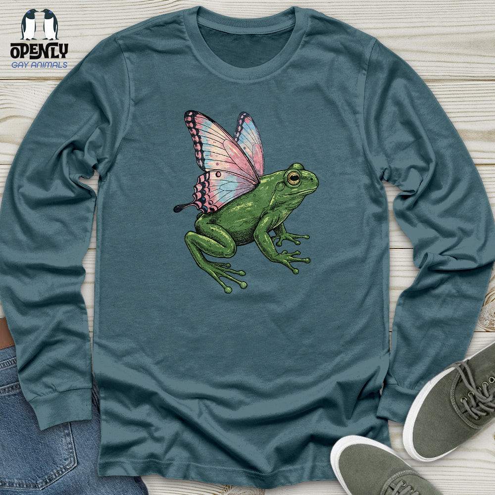 Butterfly Wings Frog Unisex Long Sleeve Tee