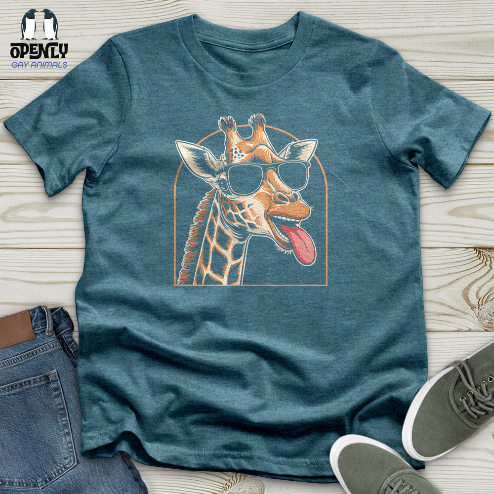 Giraffe Sticking Her Tongue Out Unisex T-Shirt