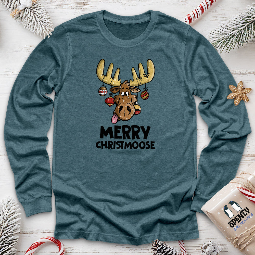 Merry Christmoose Unisex Long Sleeve Tee