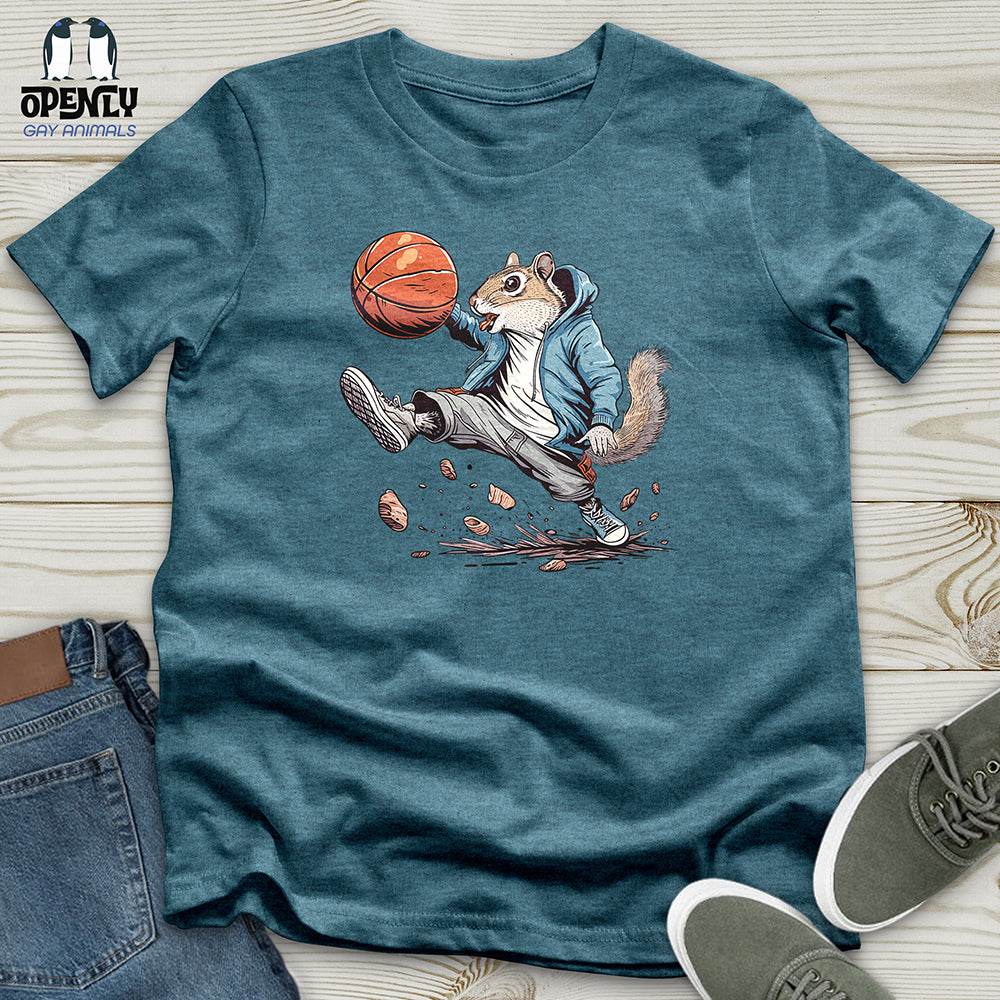 Squirrel Basketball Hustle Unisex t-shirt