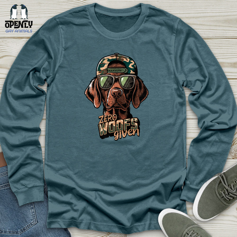 Zero Woofs Given Unisex Long Sleeve Tee