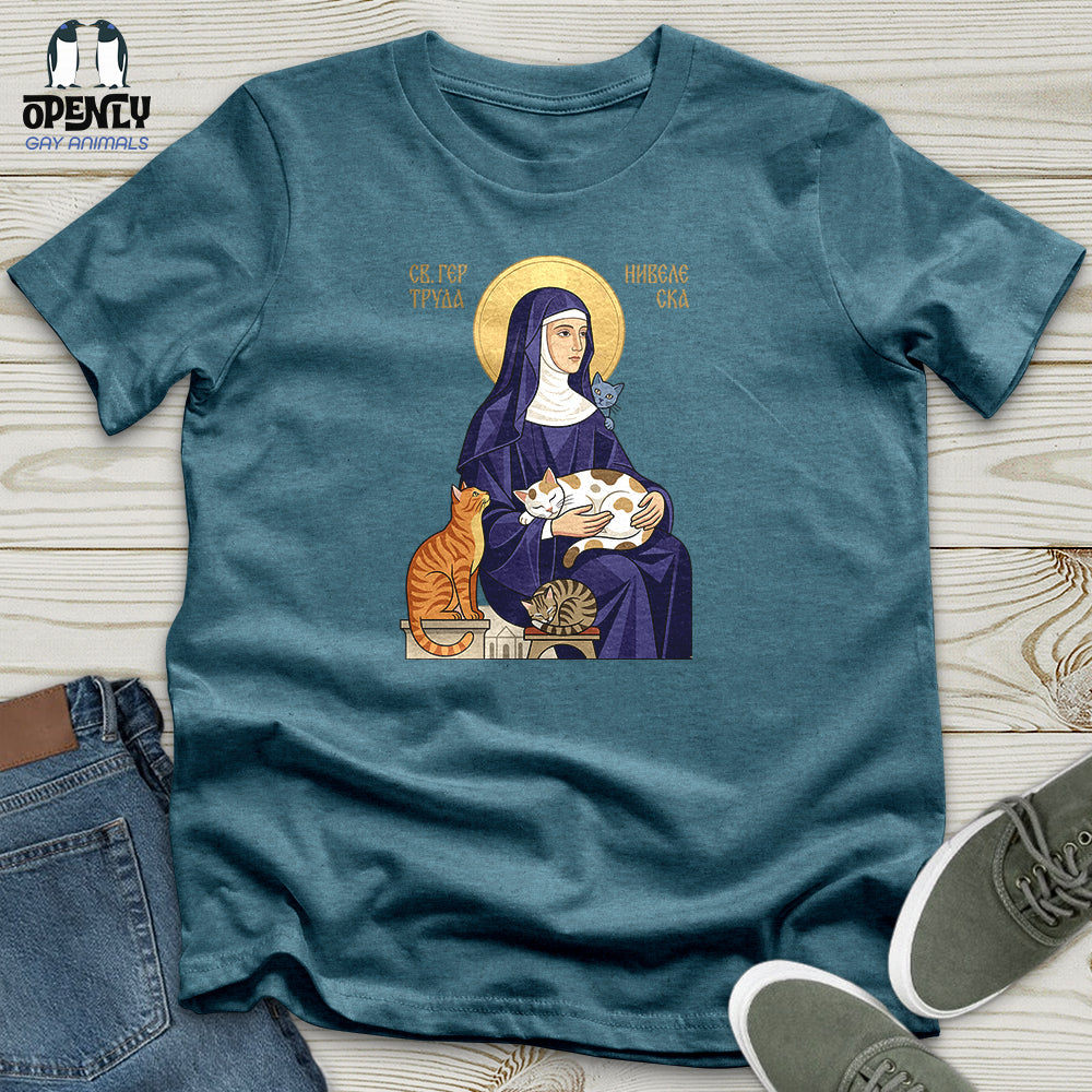 Saint Gertrude of Nivelles Unisex T-Shirt