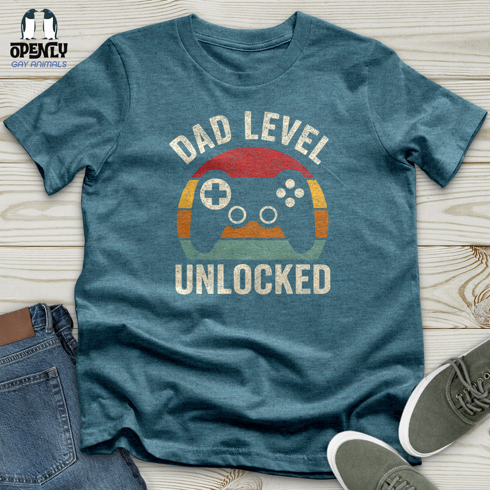 Dad Level Unlocked Unisex T-Shirt