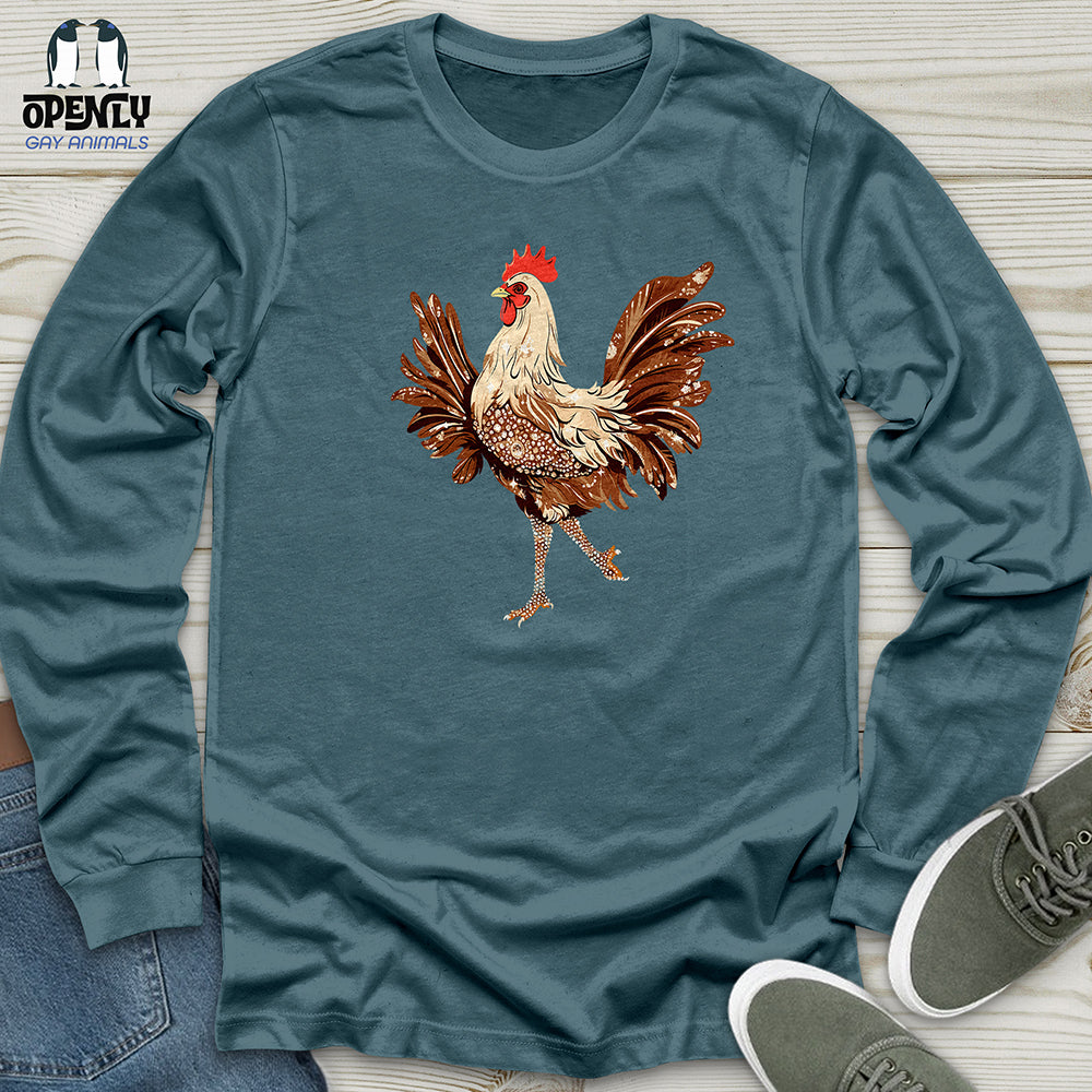 Glamorous Rooster Sparkle Unisex Long Sleeve Tee