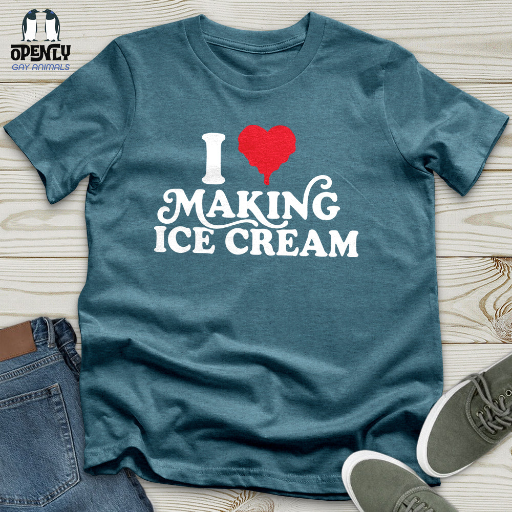 I Love Making ICE Cream Male Couple T-Shirt