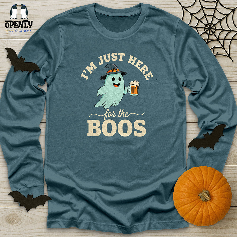 I'm Just Here For The Boos Unisex Long Sleeve Tee