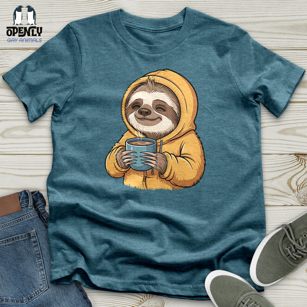 Sloth With Coffee Unisex T-Shirt