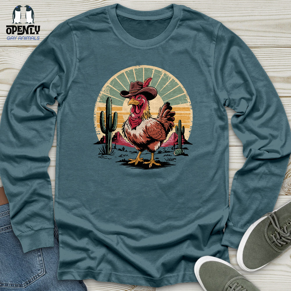 Cowboy Chicken Unisex Long Sleeve Tee