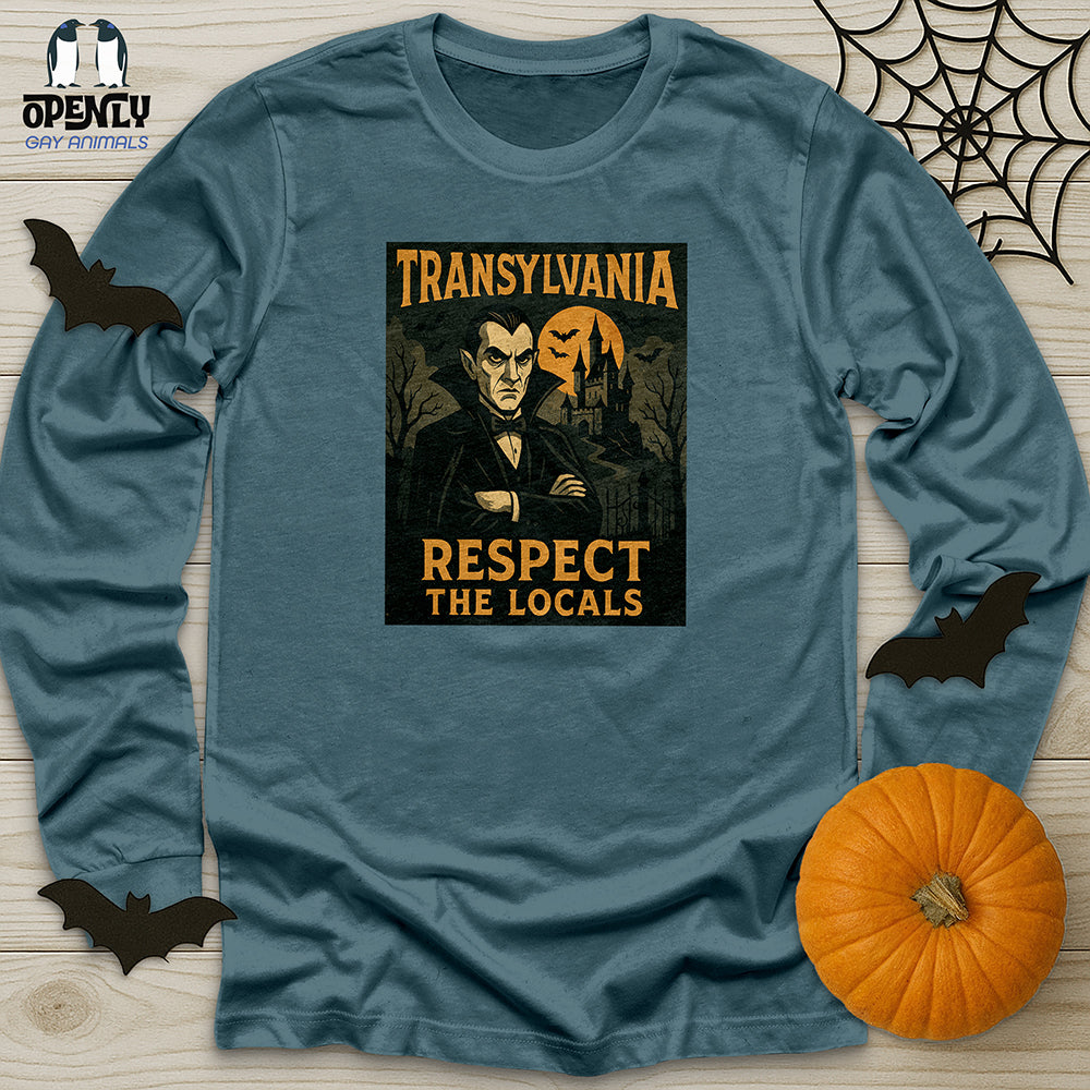 Transylvania Respect the Locals Unisex Long Sleeve Tee