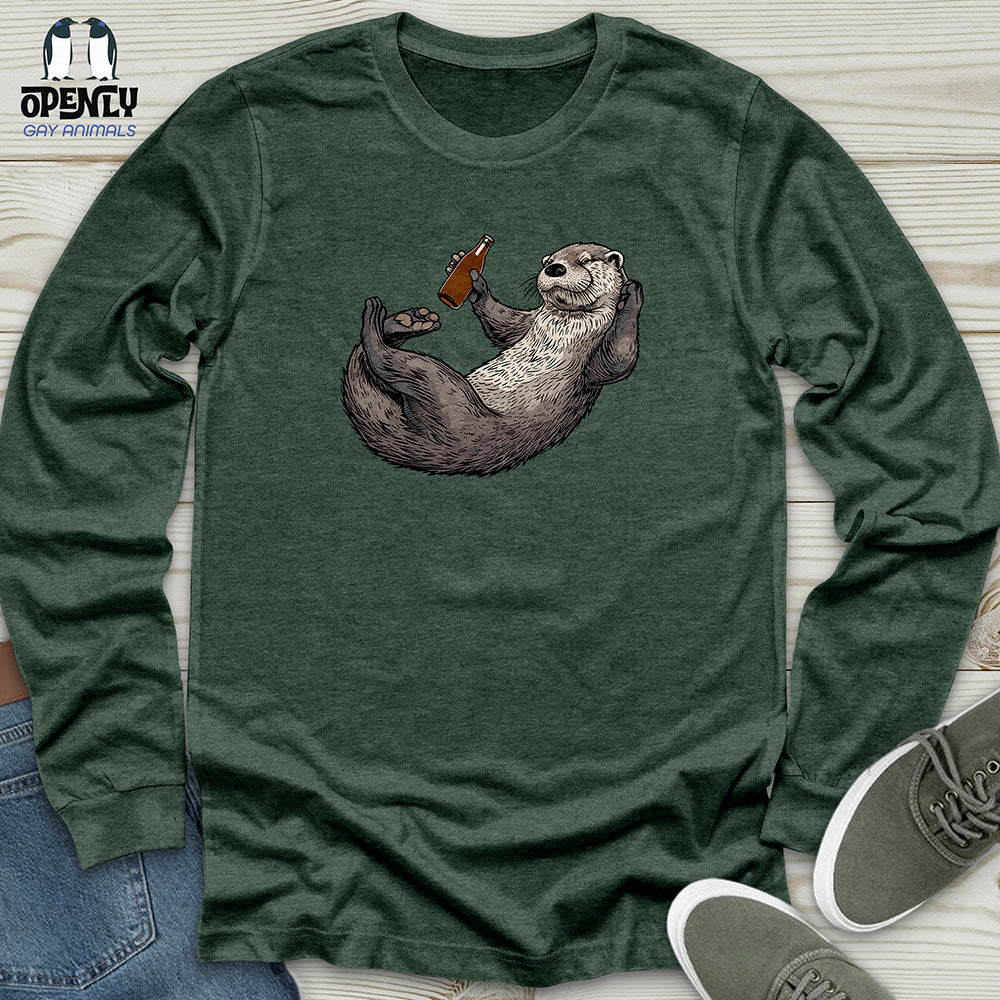 Otter Relaxation Unisex Long Sleeve Tee