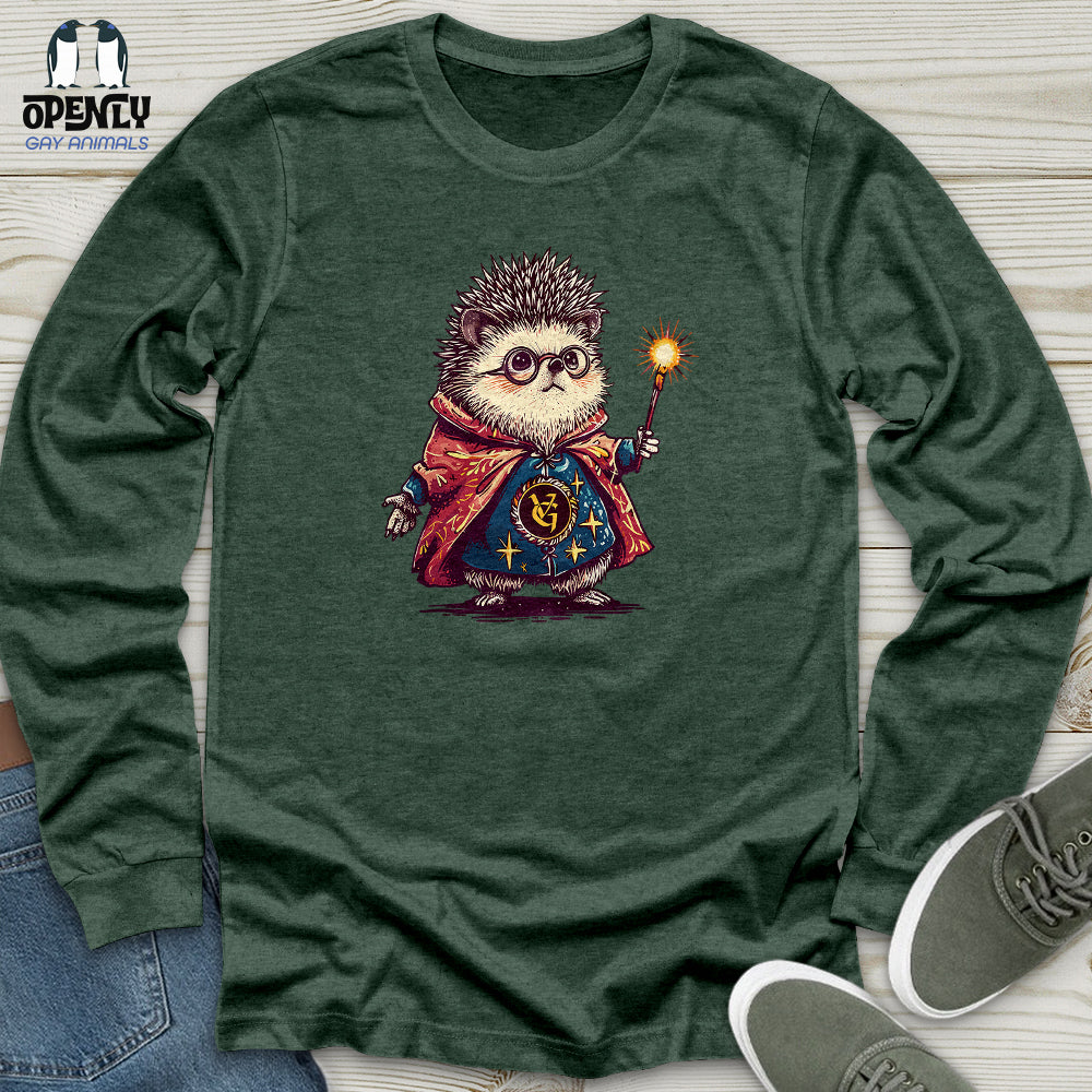 Hedgehog Wizard Enchantment Unisex Long Sleeve Tee