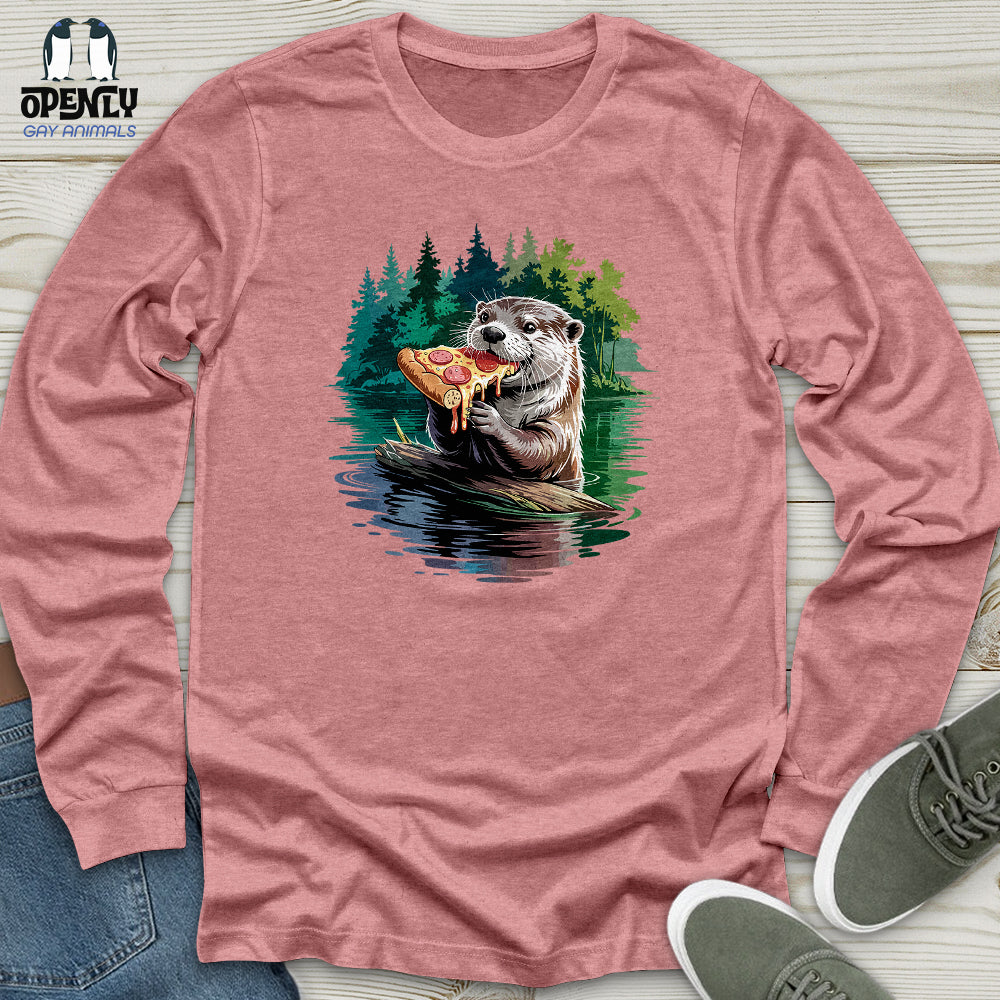 Otter Pizza Unisex Long Sleeve Tee