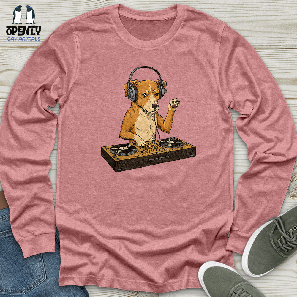 Dog DJ Unisex Long Sleeve Tee