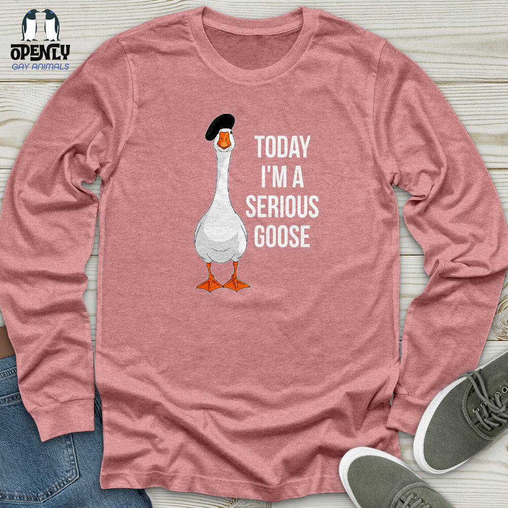Today I'm a Serious Goose 2 Unisex Long Sleeve Tee