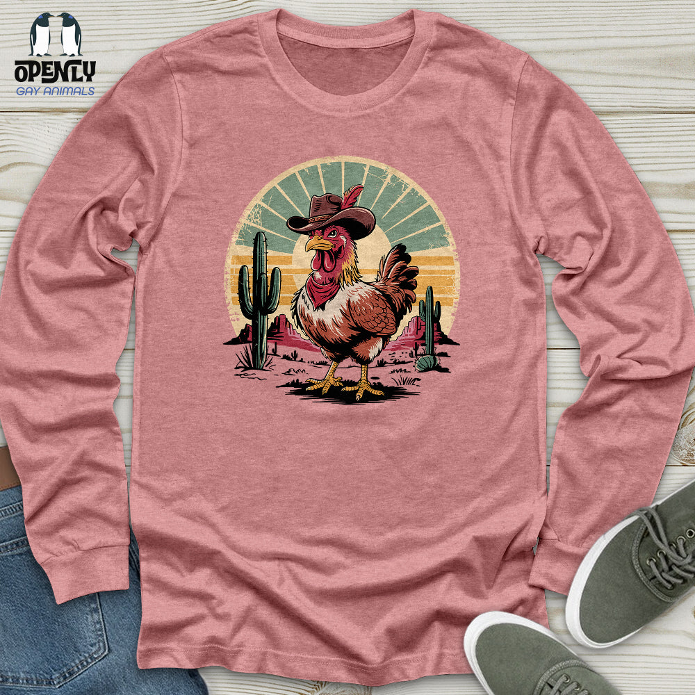 Cowboy Chicken Unisex Long Sleeve Tee